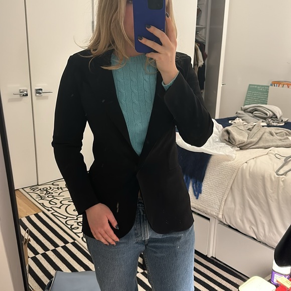 Norma Kamali neoprene fitted blazer - Picture 3 of 5